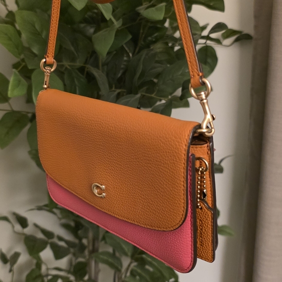 Coach Hayden Watermelon Crossbody or Clutch Brass Accents C5361 - Picture 3 of 8